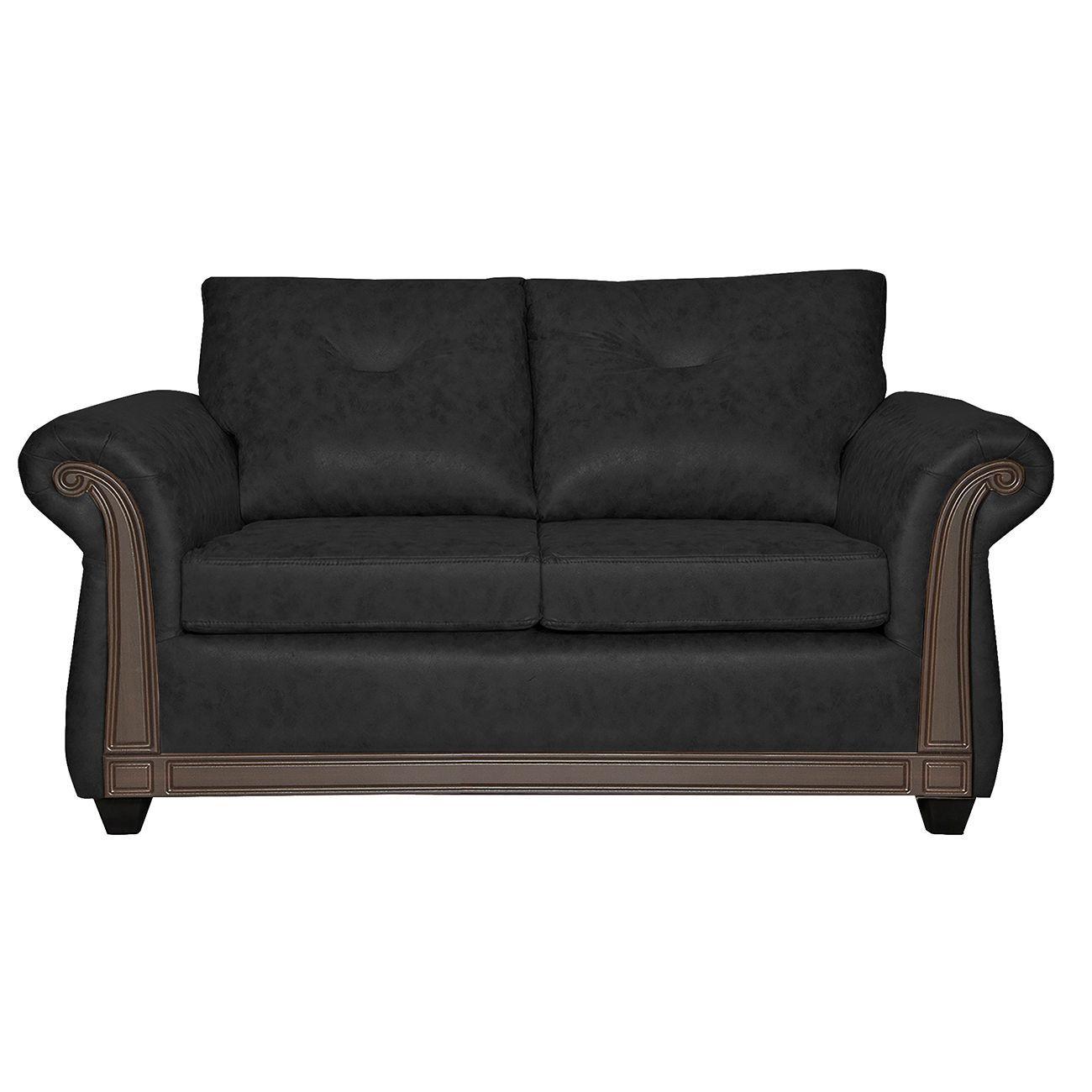Juego de Living 3 2 Bristol Negro-3