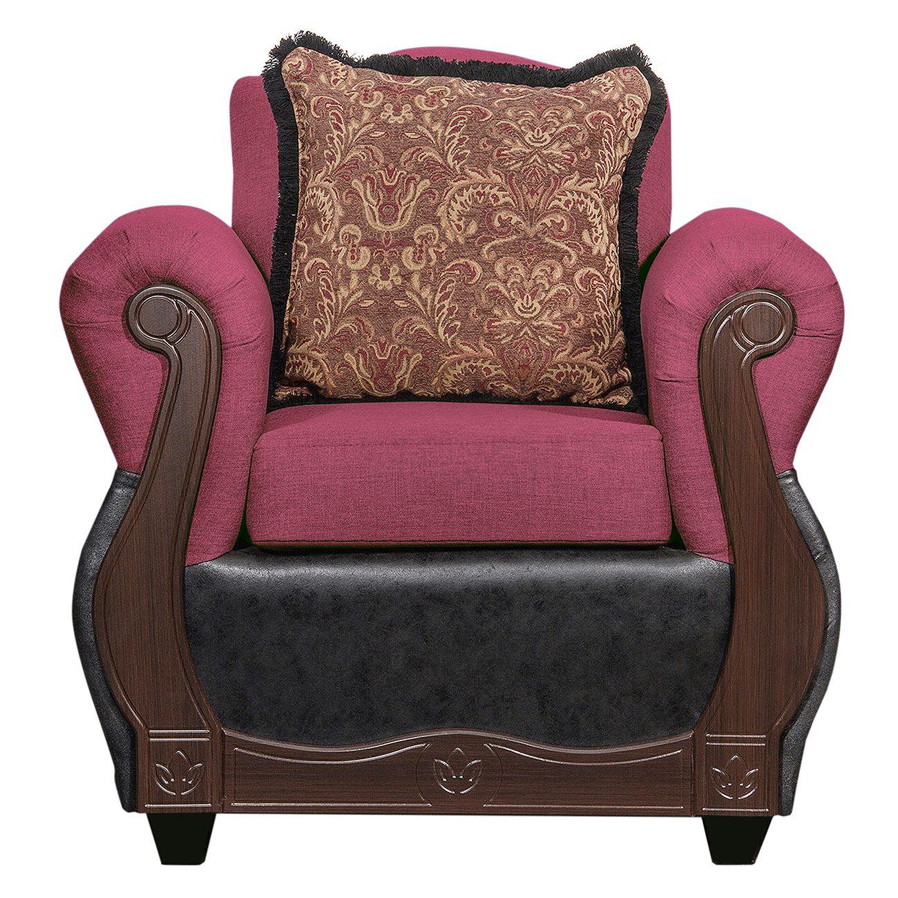 Juego de Living 2 1 1 Gran Columbia Burdeo Negro-2