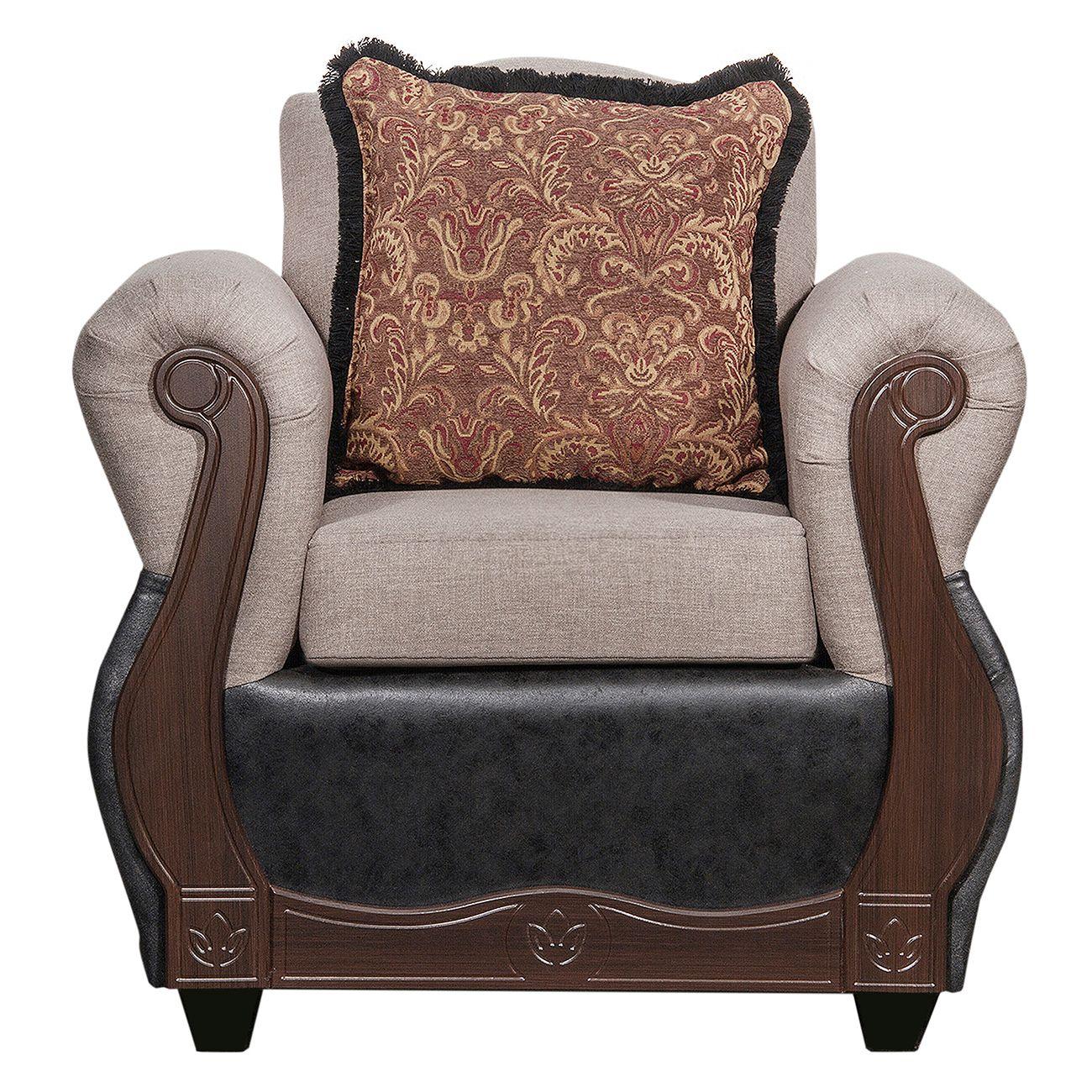 Juego de Living 3 1 1 Gran Columbia Beige Negro-2