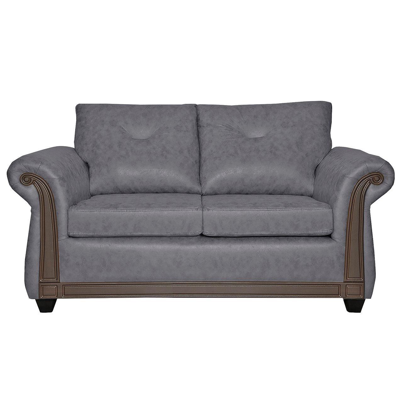 Juego de Living 3 2 Bristol Gris-3