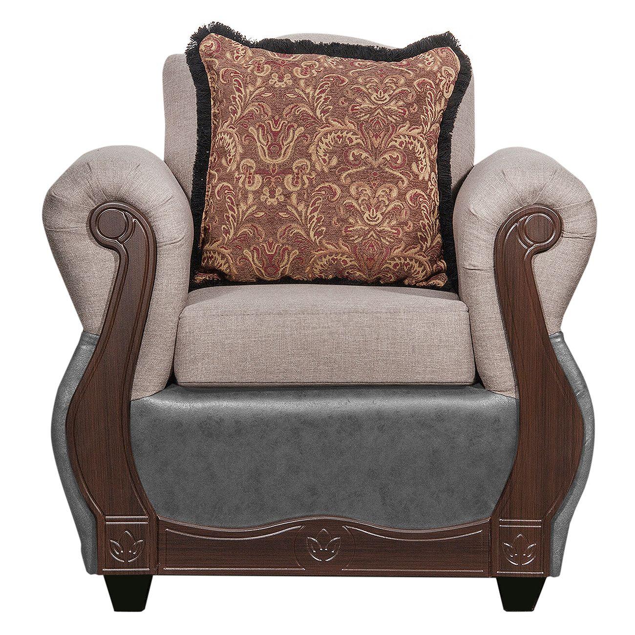 Juego de Living 3 2 1 1 Gran Columbia Beige Gris-3