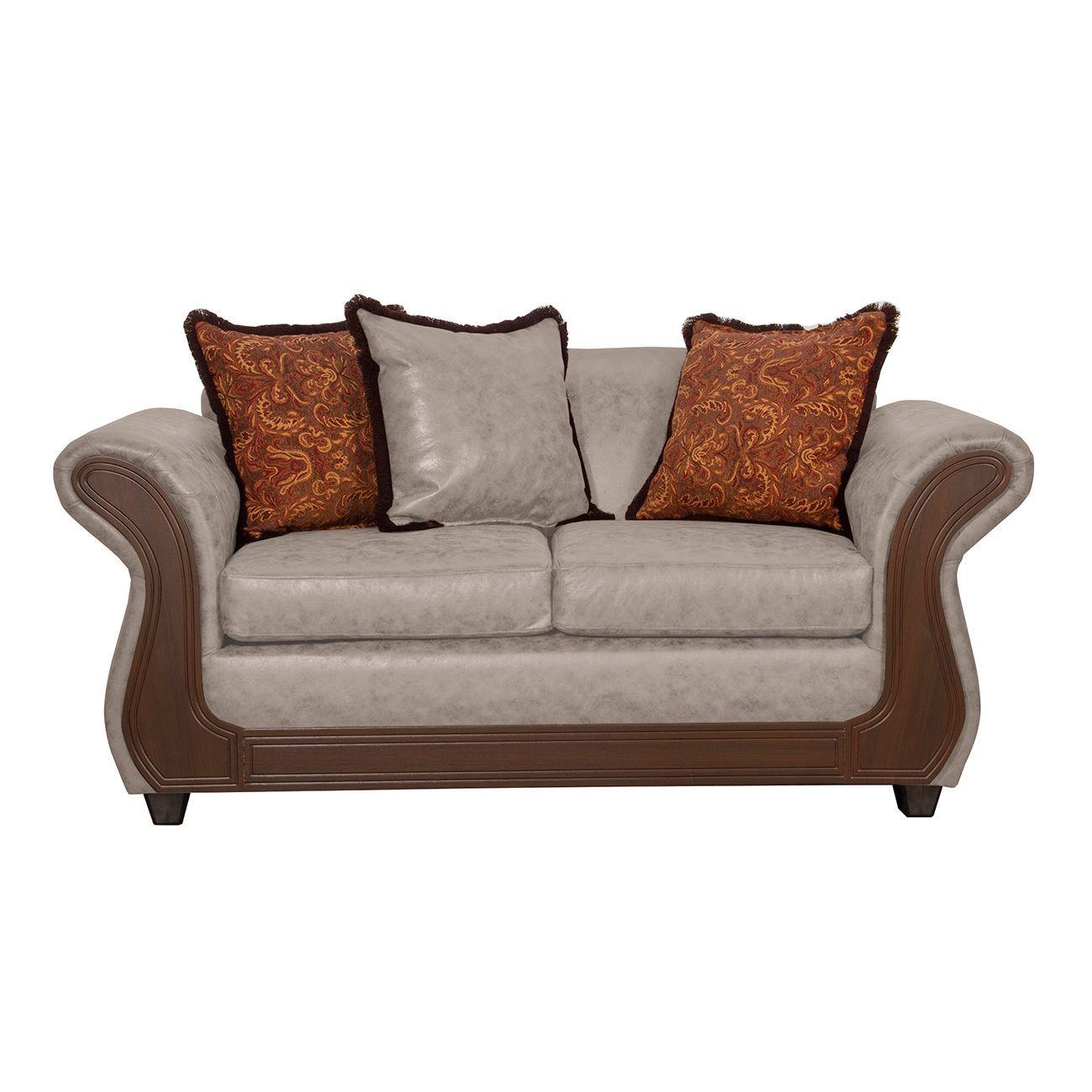 Juego de Living 3 2 Palermo Crema-3