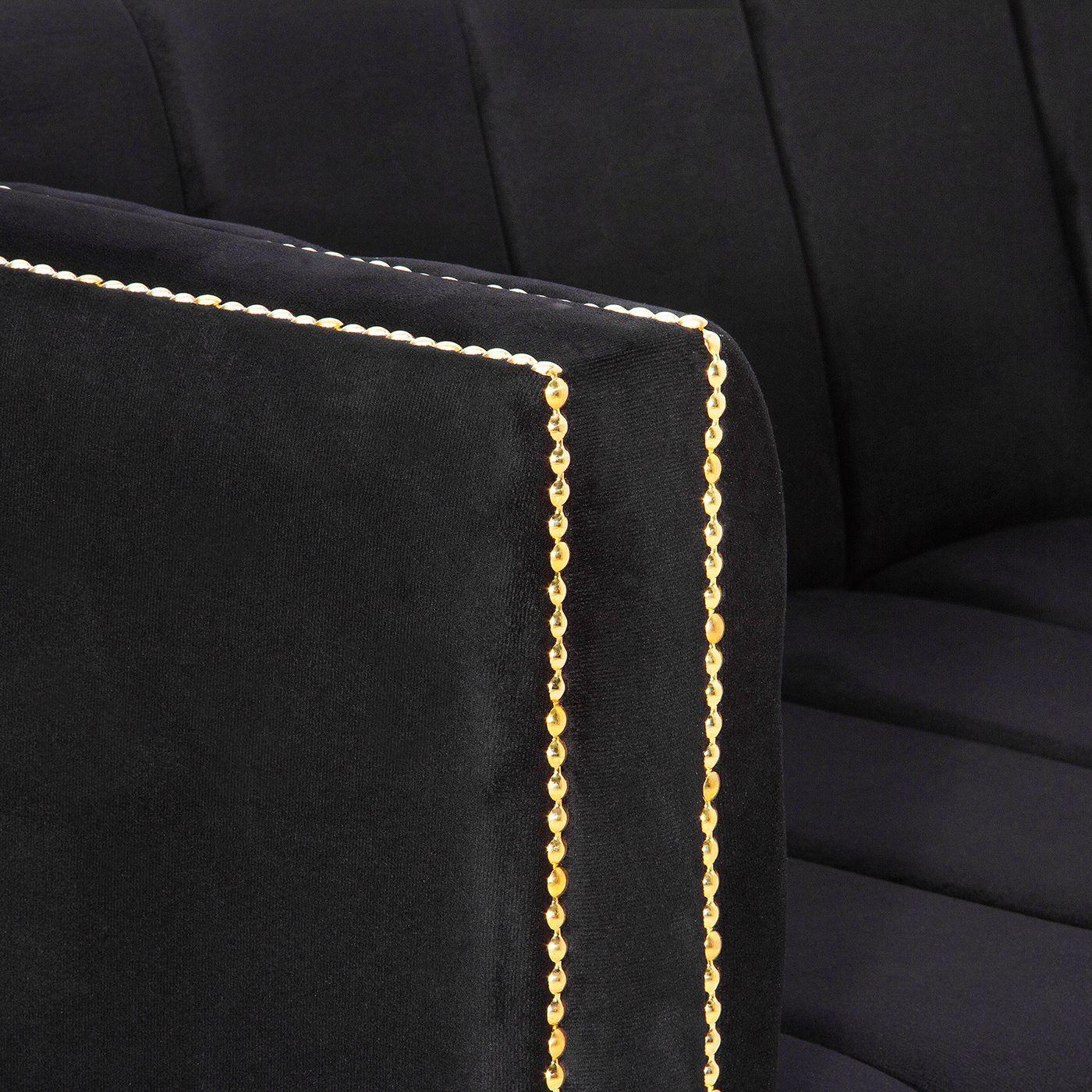 Sofa 3 cuerpos Grosseto Black-2