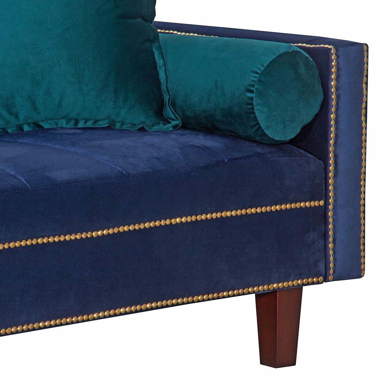 Futon Sofa Cama Vanguardia 200 x110 Azul - Verde-3