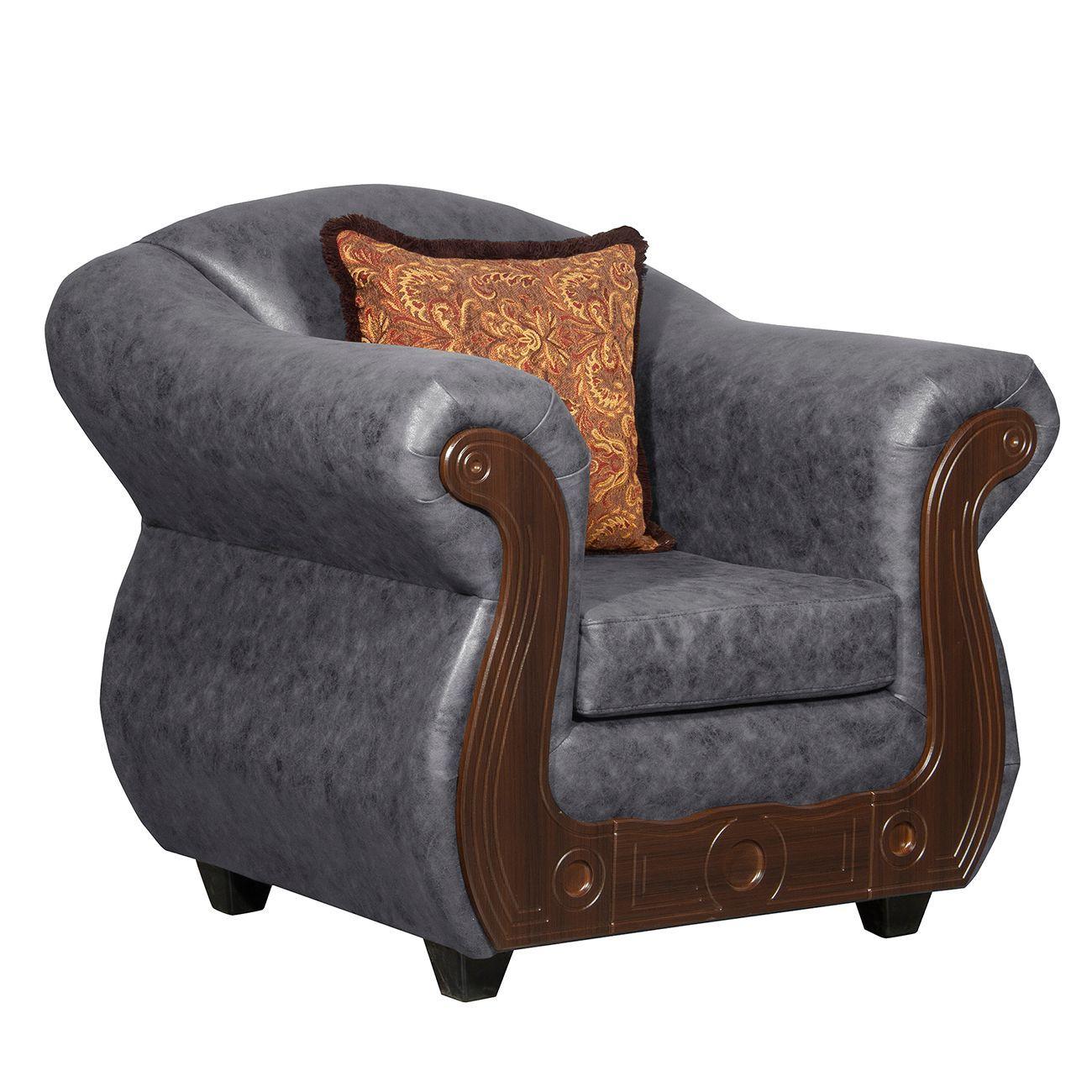 Juego de Living 3 2 1 1 Estambul Gris-6