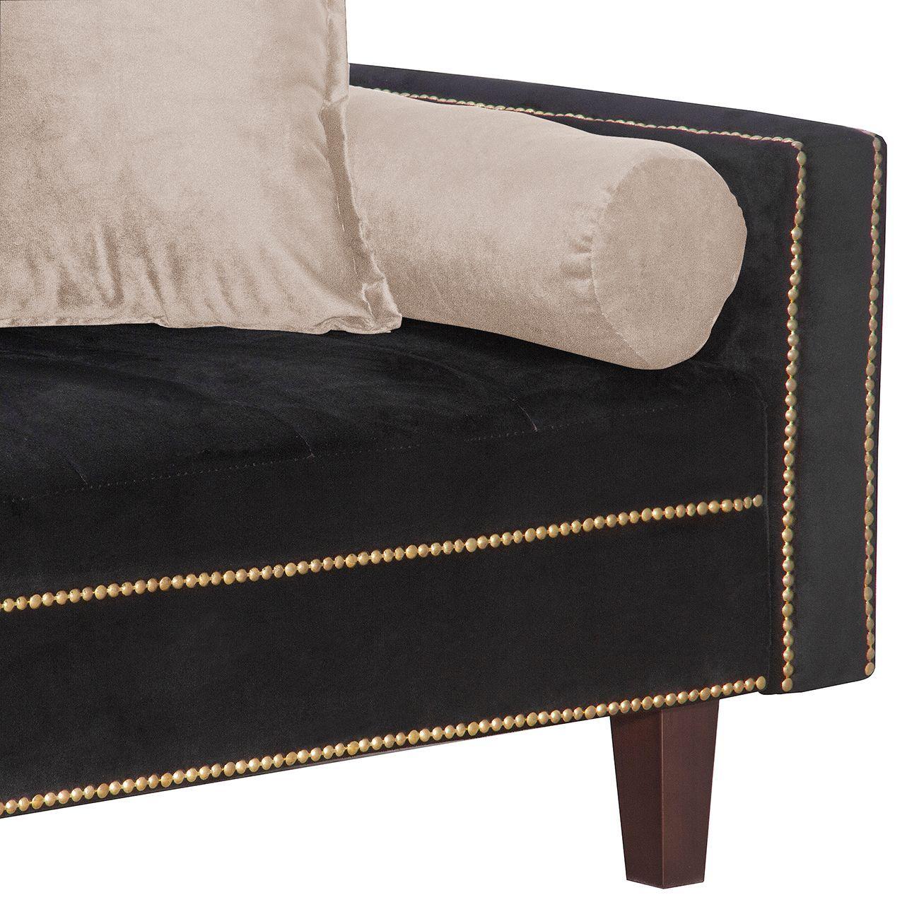 Futon Sofa Cama Vanguardia 200 x110 Negro - Beige-3