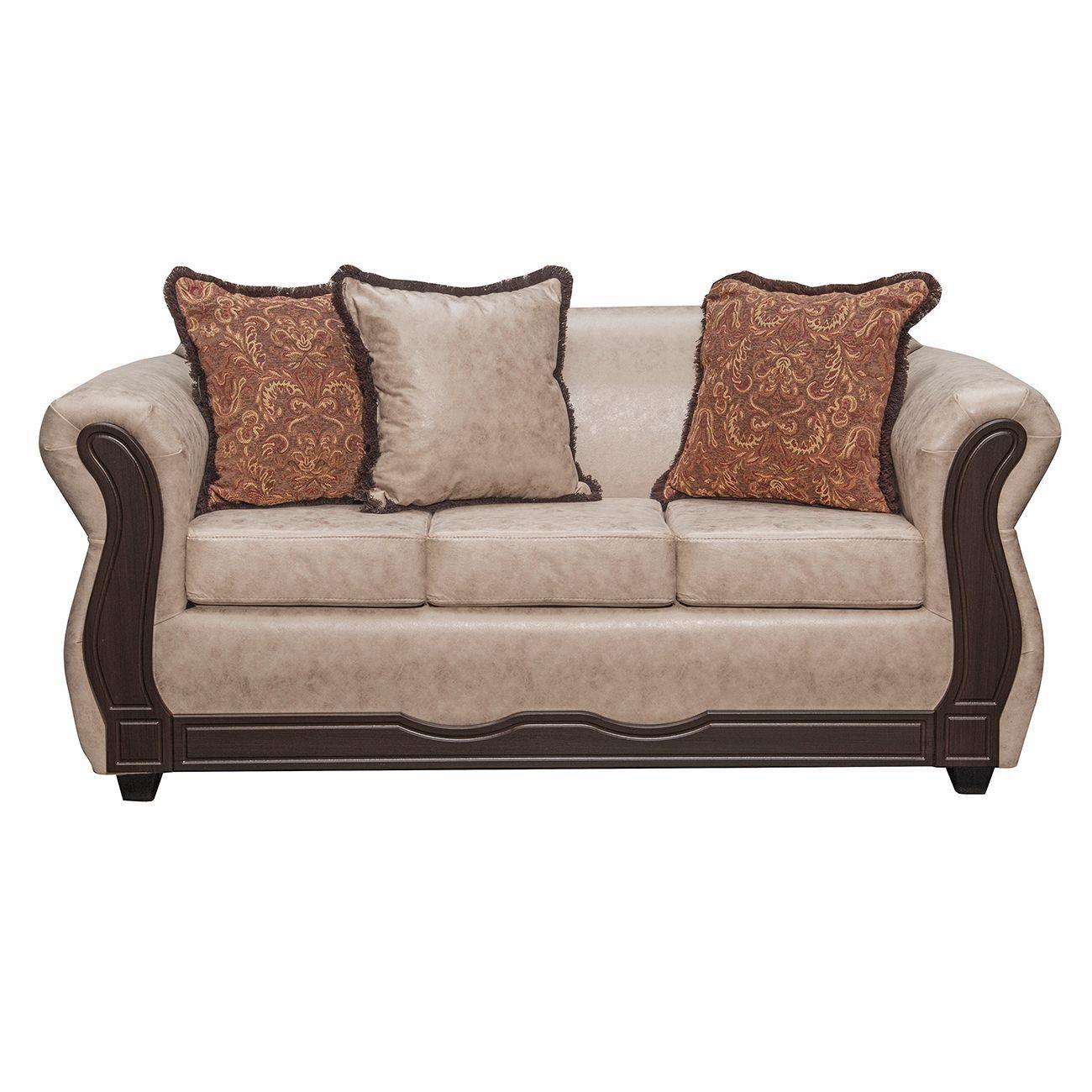 Juego de Living 3 2 Sofia PU Beige-1