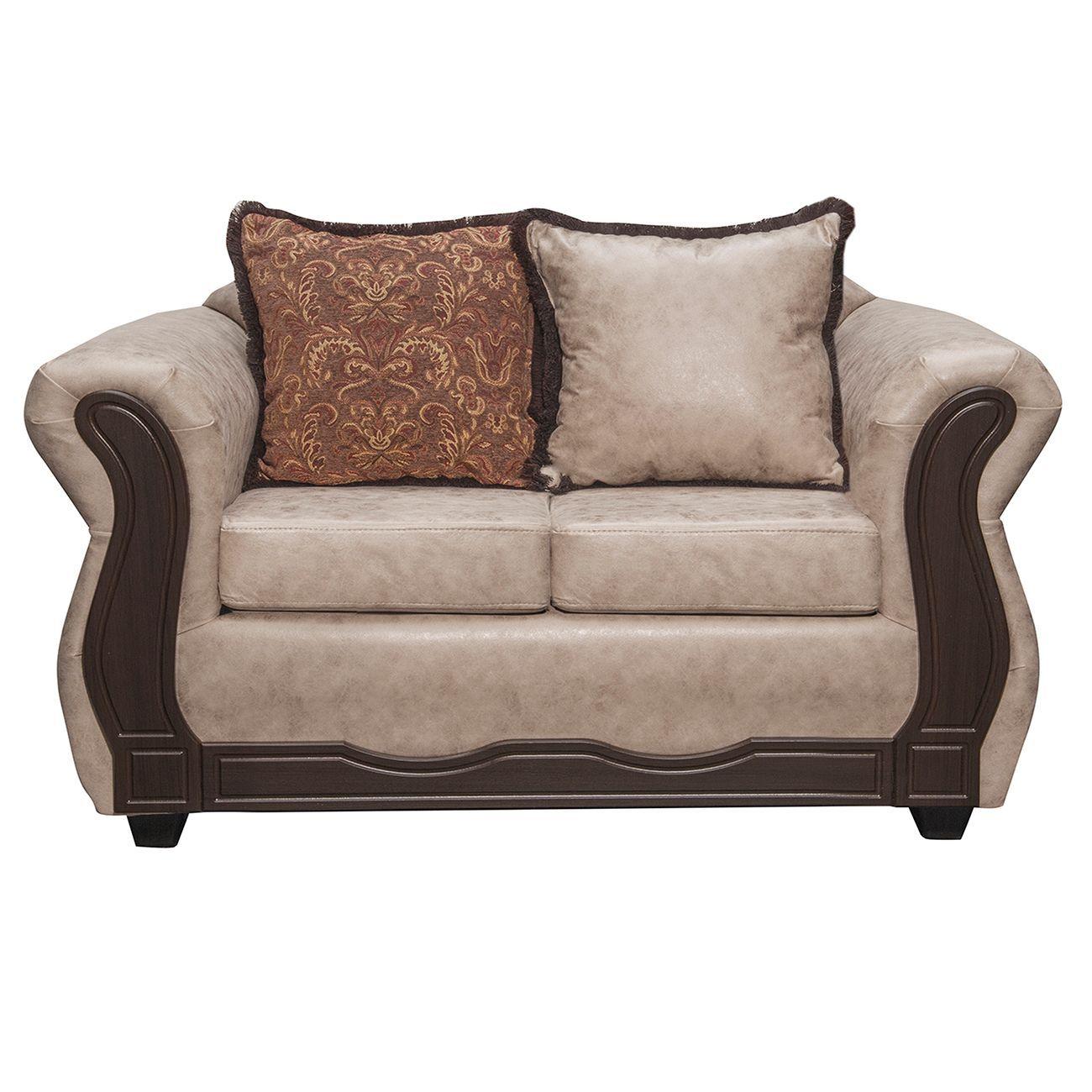 Juego de Living 3 2 Sofia PU Beige-2