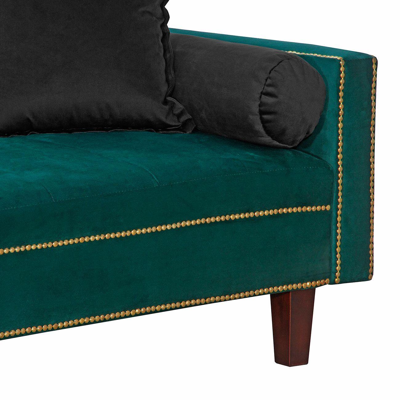 Futon Sofa Cama Vanguardia 200 x110 Verde - Negro-3