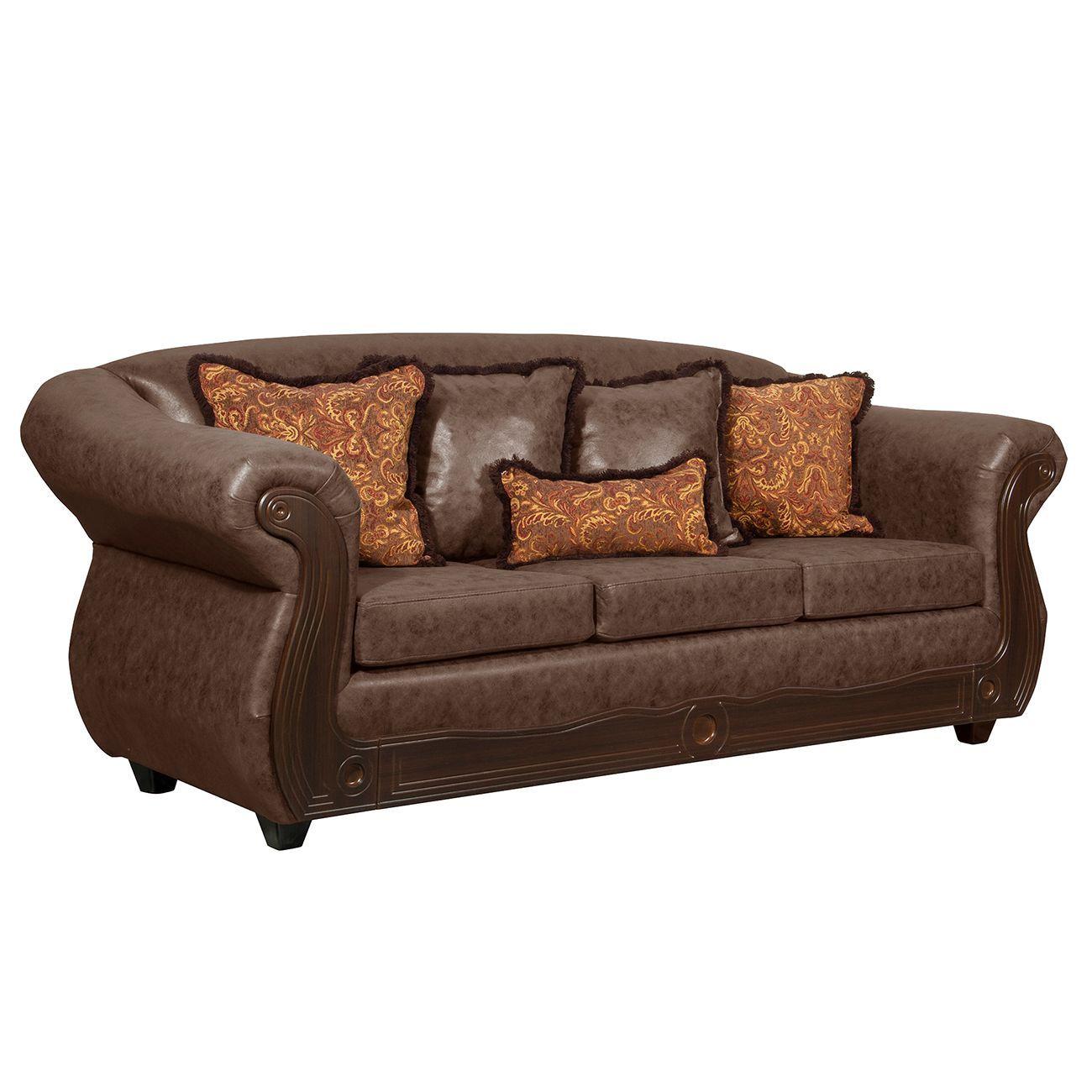 Juego de Living 3 2 1 1 Estambul Chocolate-2