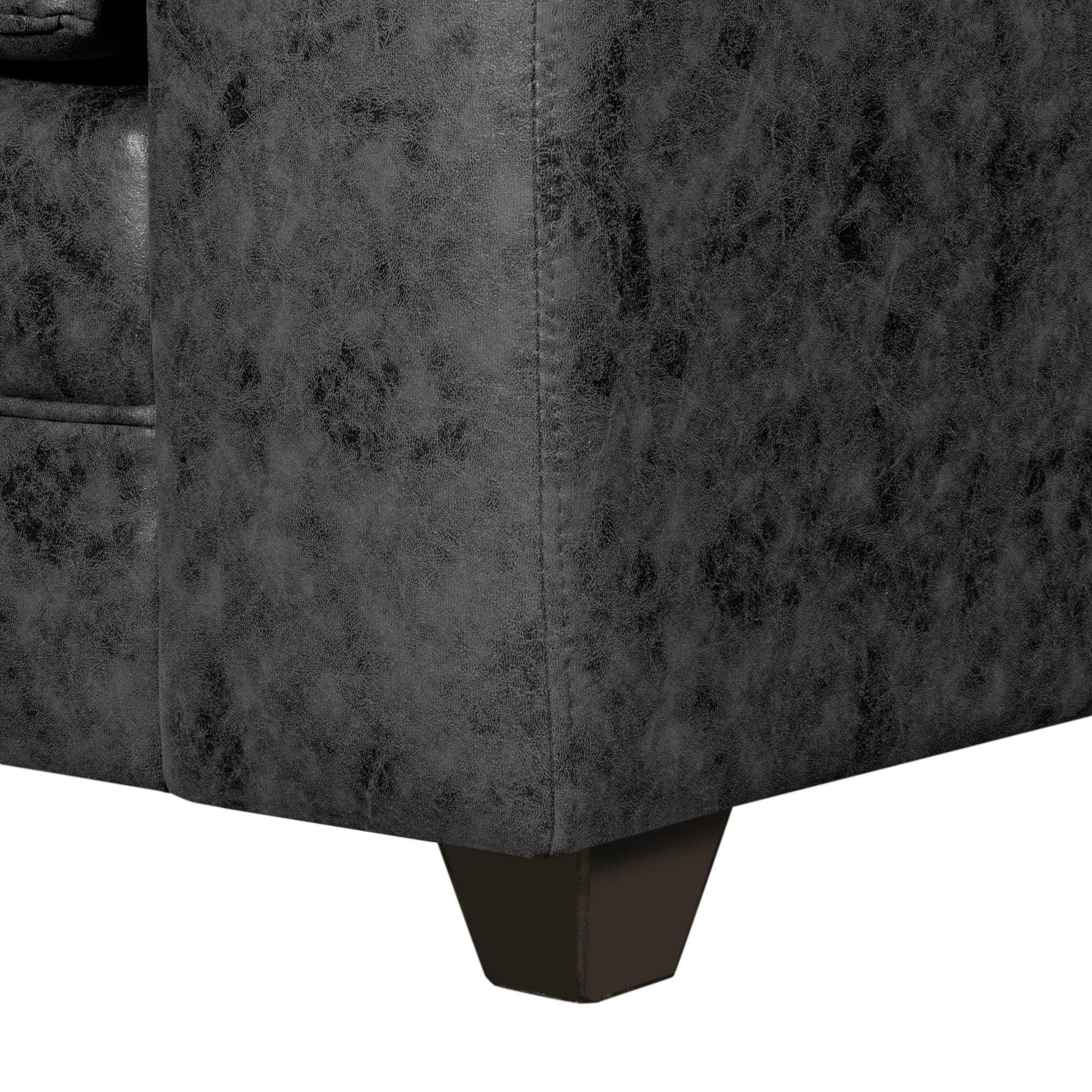 Juego de Living 3 2 1 1 Aconcagua Negro-5