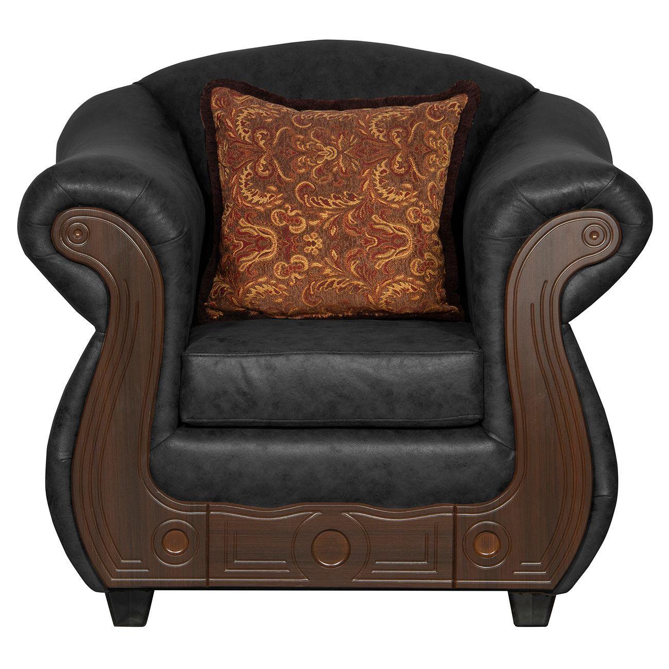 Juego de Living 2 1 1 Estambul Negro-3