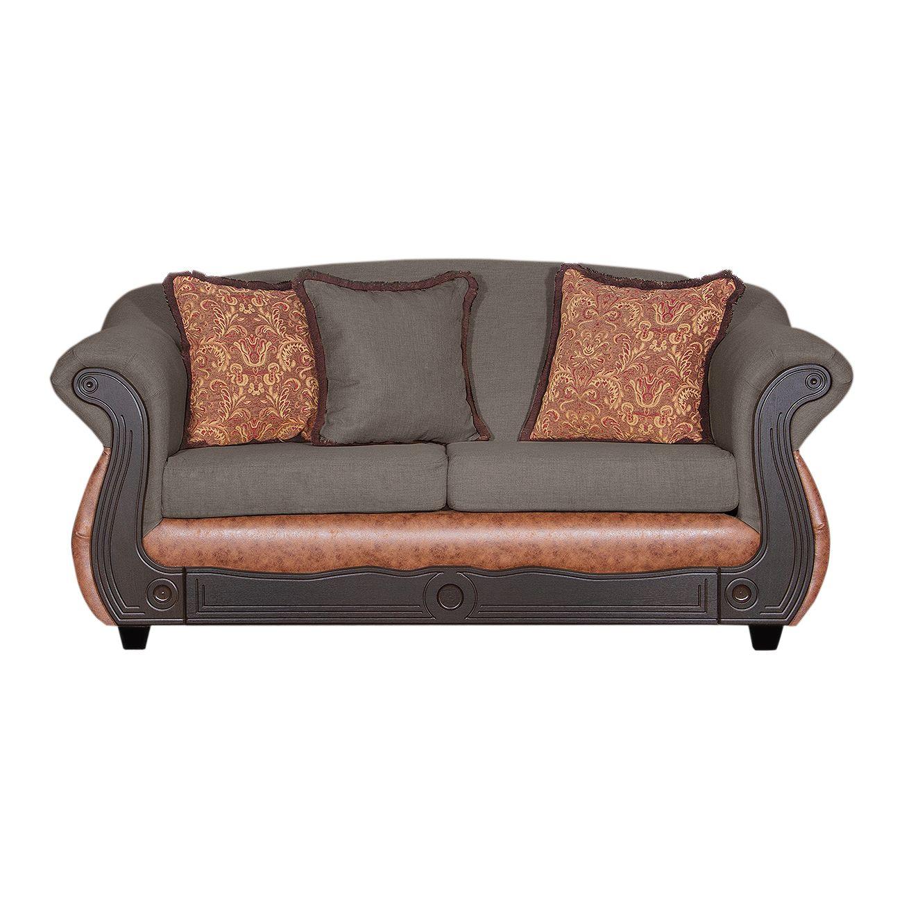 Juego de Living 3 2 1 1 Ashly Chocolate Terracota-2