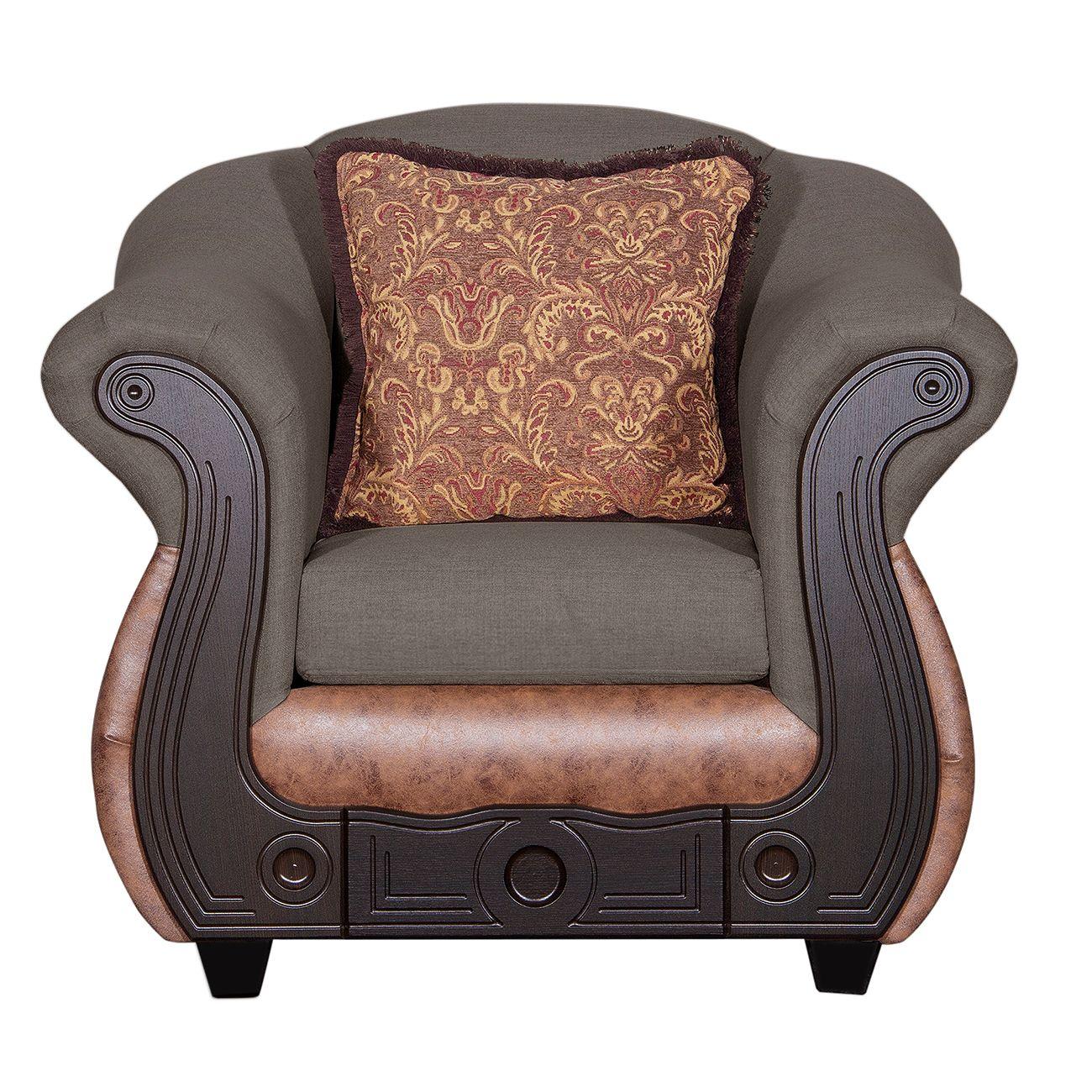 Juego de Living 3 2 1 1 Ashly Chocolate Terracota-3