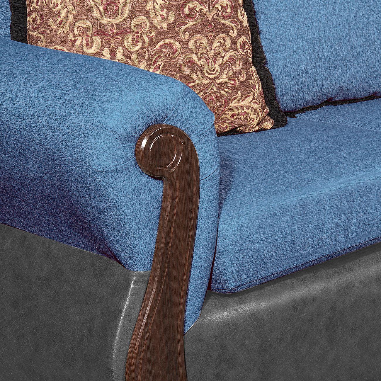 Juego de Living 2 1 1 Gran Columbia Azul Gris-4