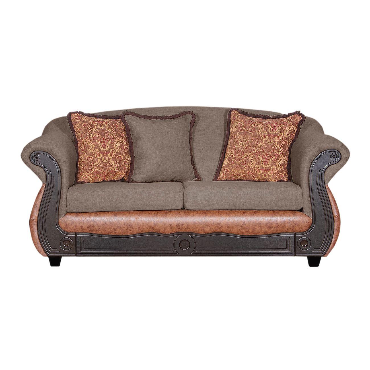 Juego de Living 3 2 1 1 Ashly Café Terracota-2