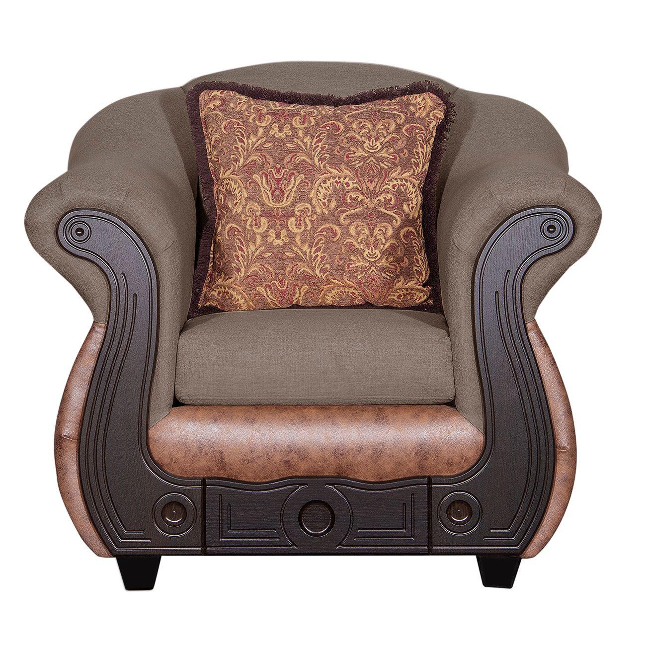 Juego de Living 3 2 1 1 Ashly Café Terracota-3