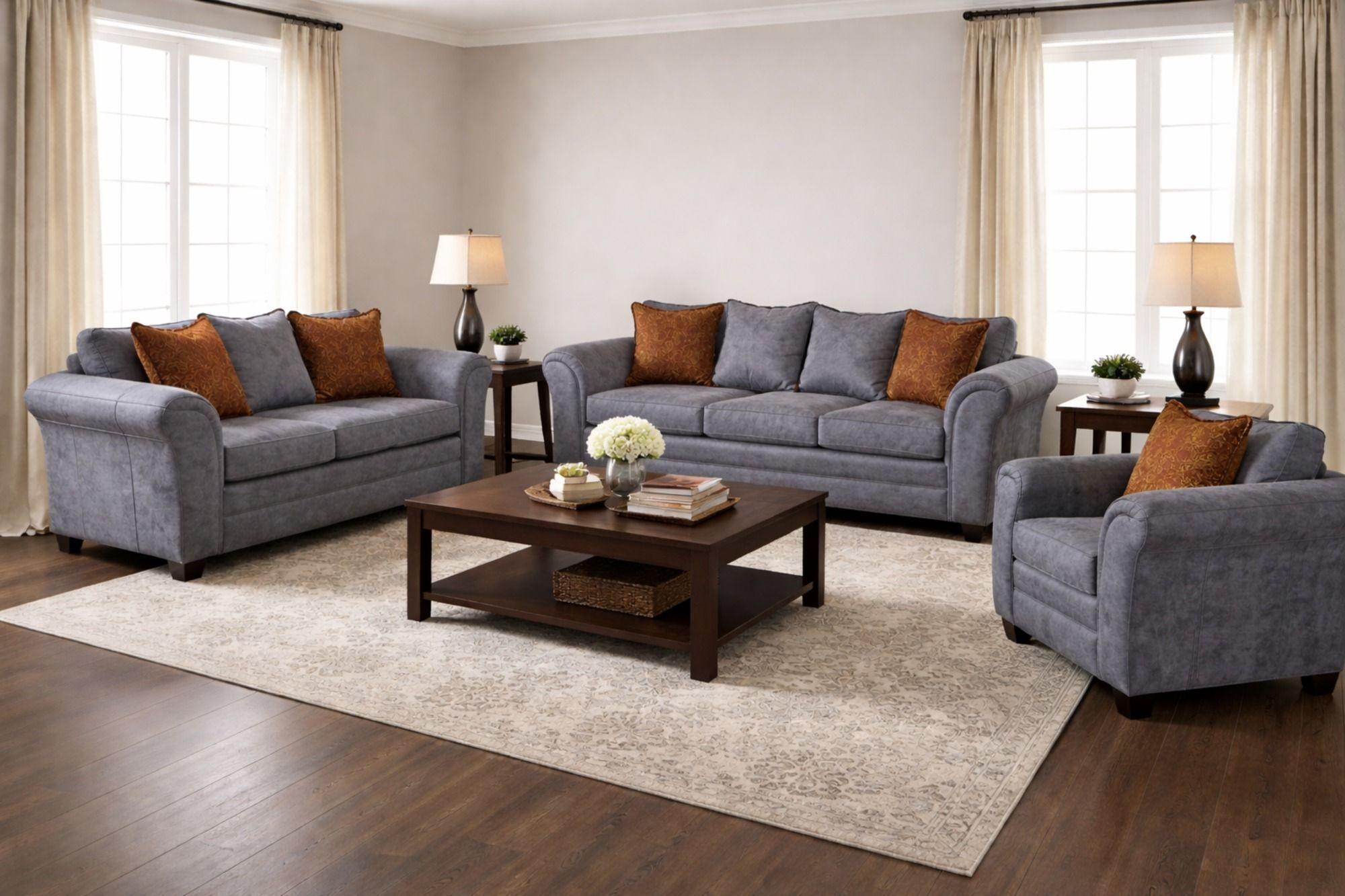 Juego de Living 3 2 1 Aconcagua Gris-0