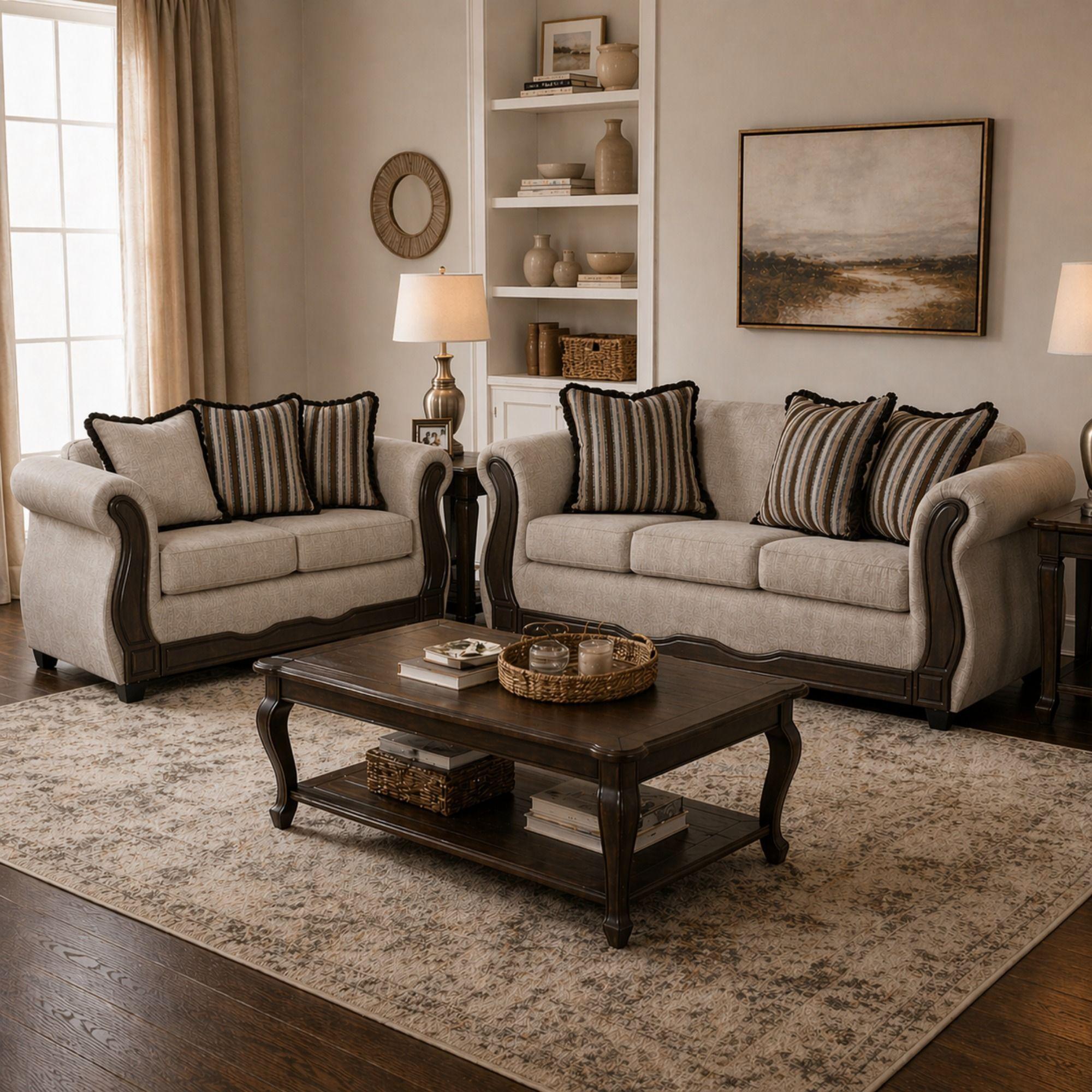 Juego de Living 3 2 Sofia Beige-0