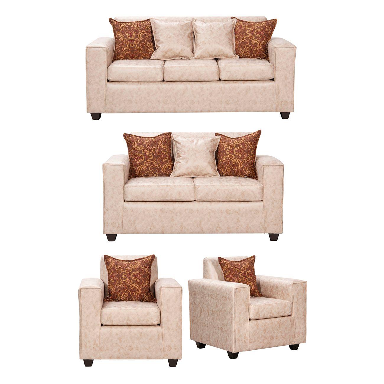 Juego de Living 3 2 1 1 Ezeiza Beige-0