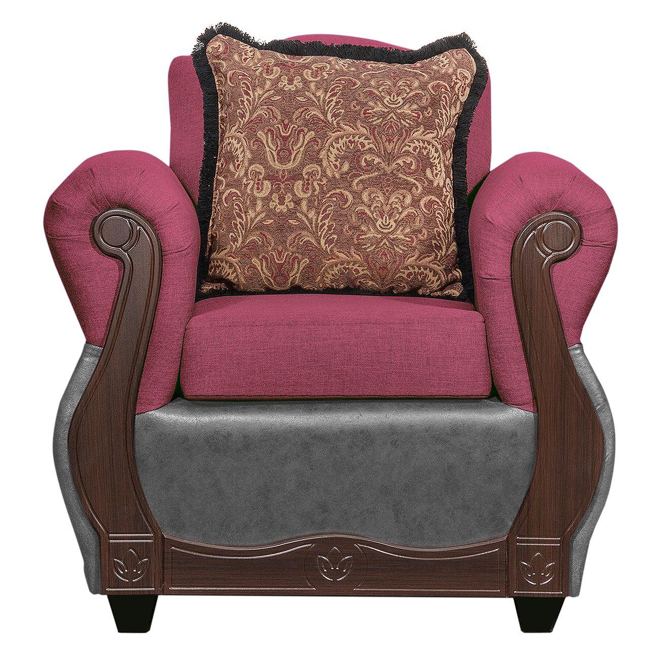 Juego de Living 3 2 1 Gran Columbia Burdeo Gris-3