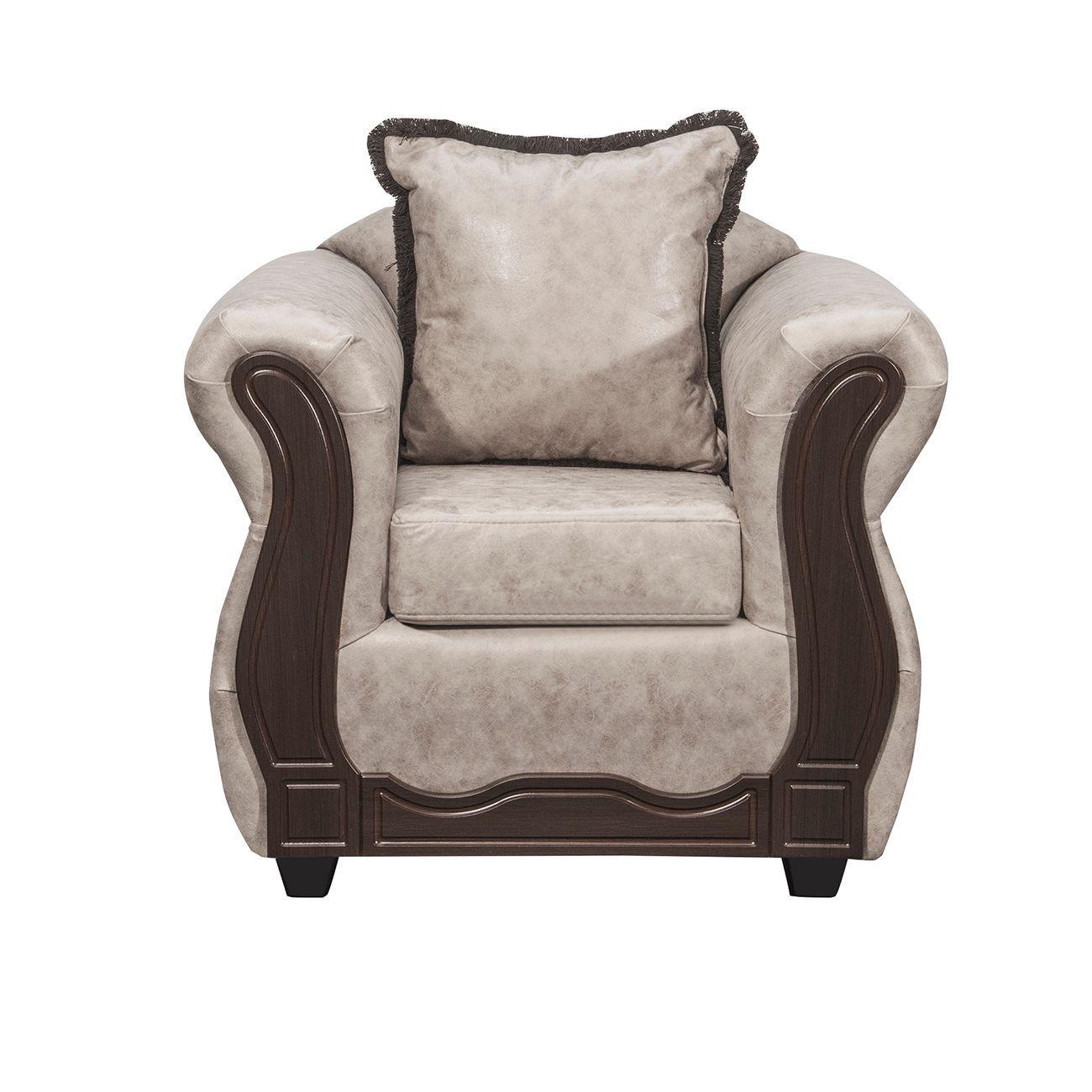 Juego de Living 3 1 1 Sofia PU Crema-3