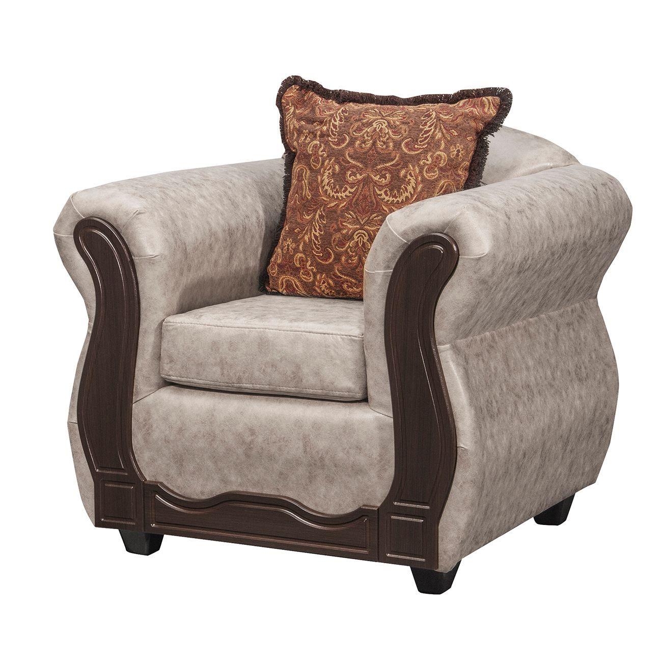 Juego de Living 3 1 1 Sofia PU Crema-5