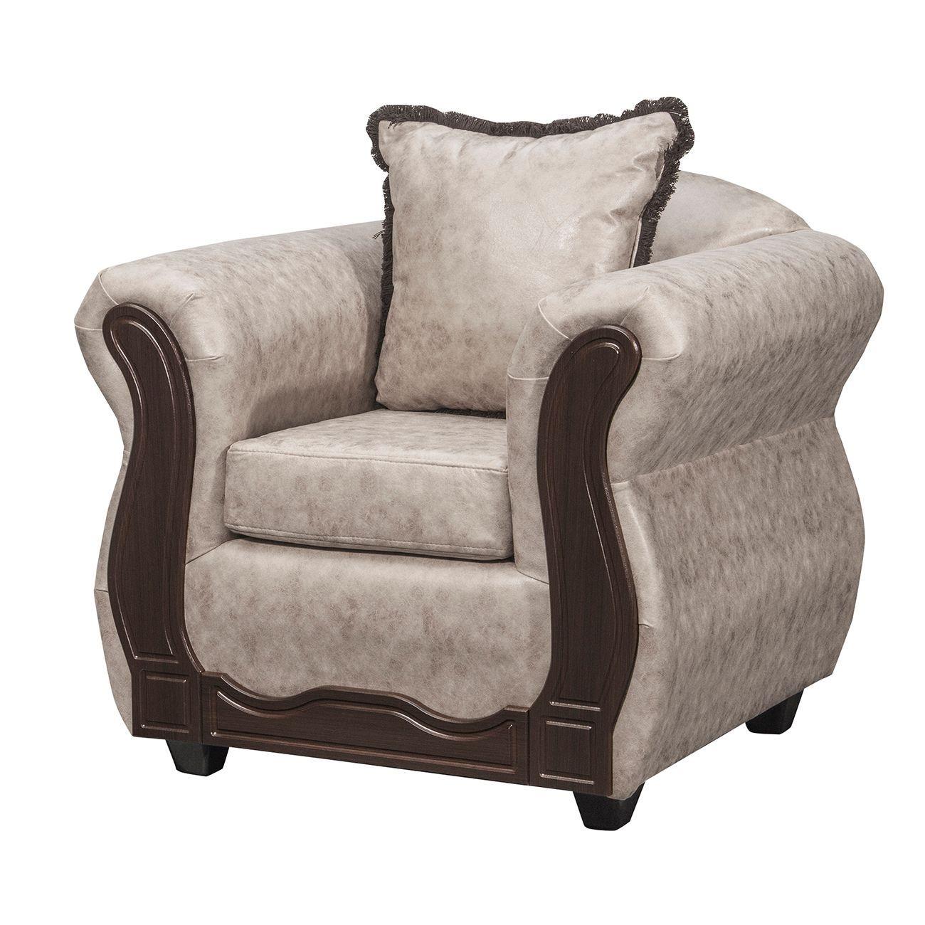 Juego de Living 3 1 1 Sofia PU Crema-6