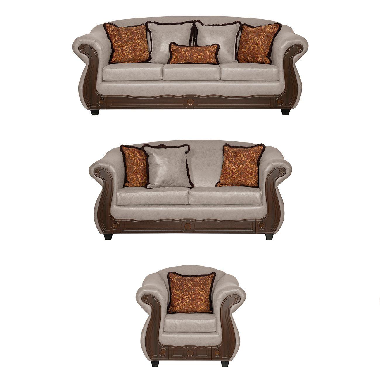 Juego de Living 3 2 1 Estambul Crema-0