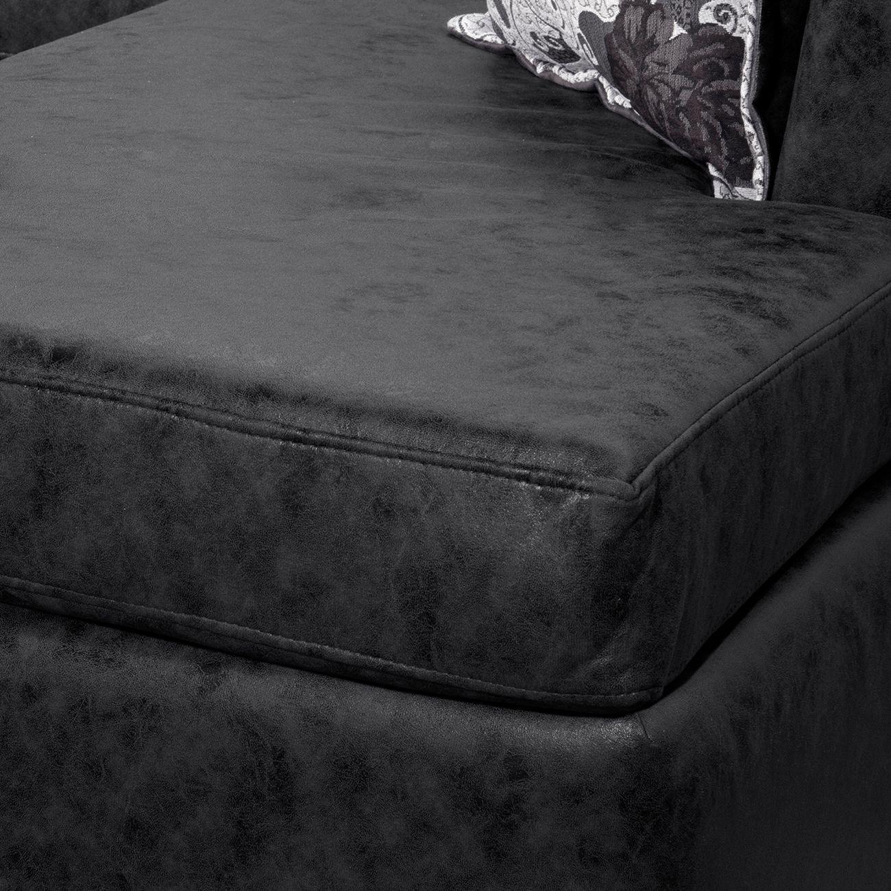 Sofá Seccional Isabella Negro-3