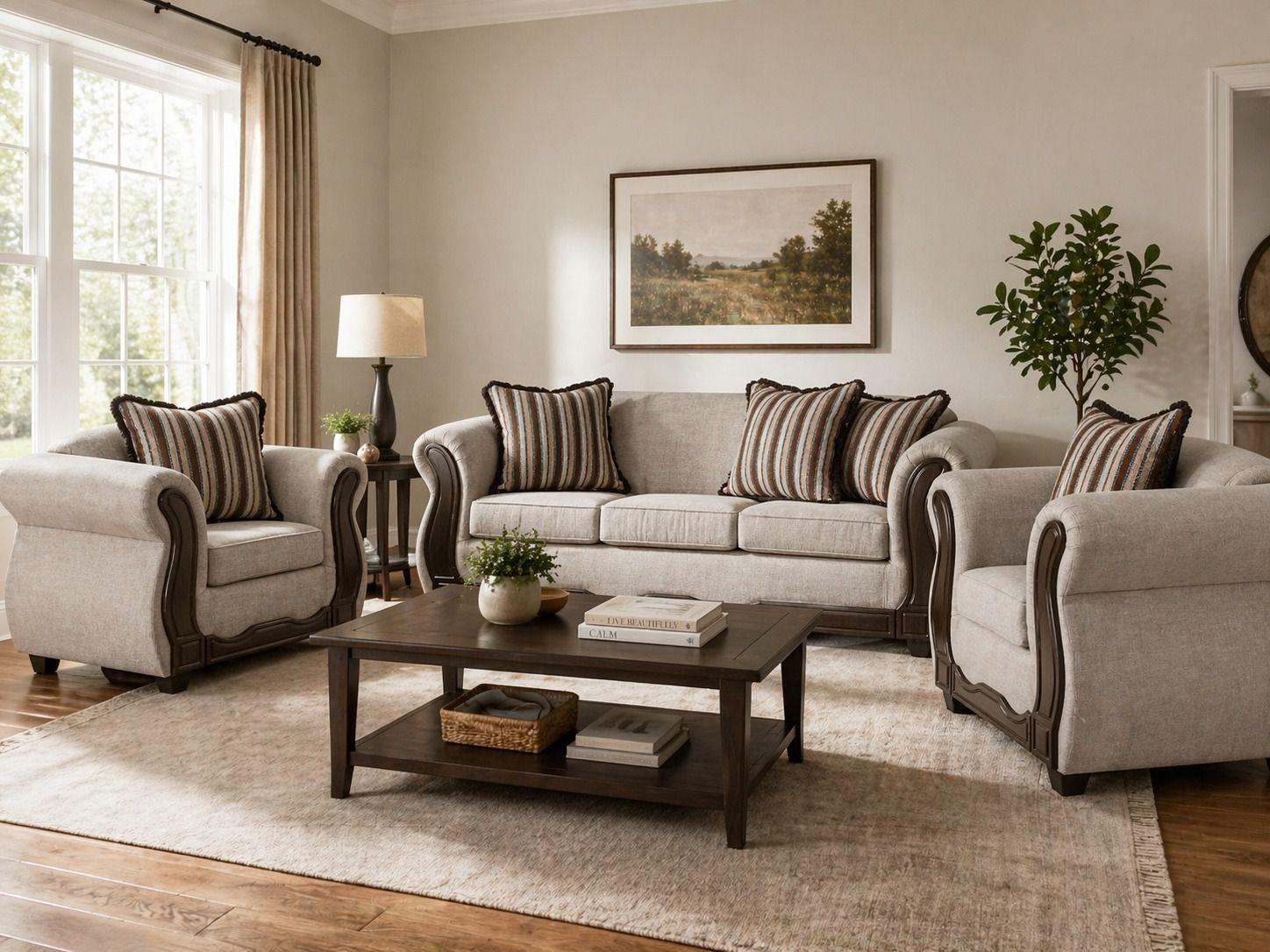 Juego de Living 3 1 1 Sofia Beige-0