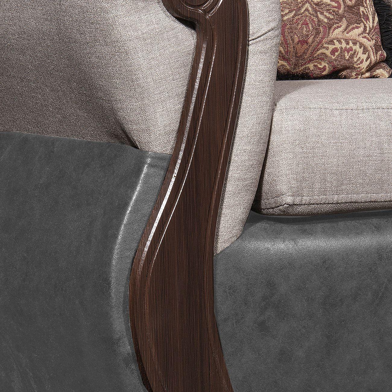 Juego de Living 3 2 Gran Columbia Beige Gris-4