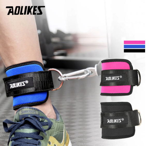 Tobilleras Polea Gl teos Aolike Negras Pack-2