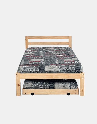 Cama Nido 1 Plaza En Madera Natural Incal-1