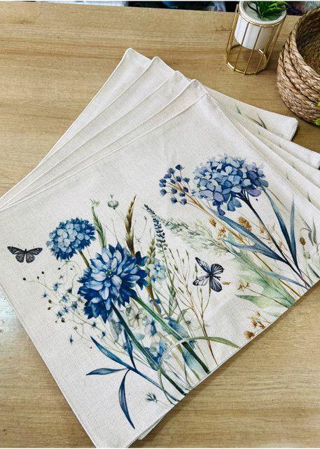 Set 6 Individuales de Lino 35x45 Repelente a Liquido-antimancha md01-2