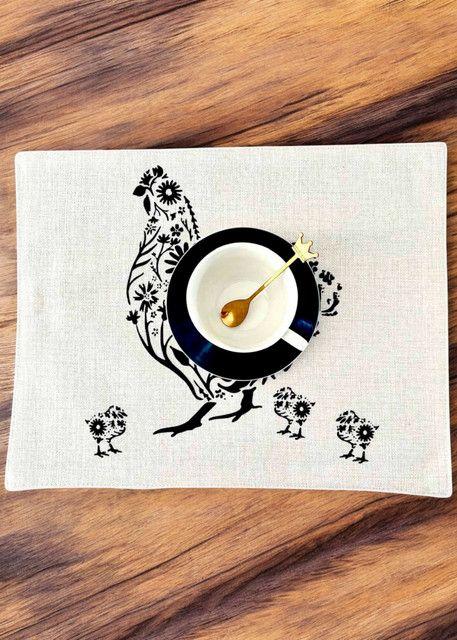 Set 6 Individuales de Lino 35x45 Repelente a Liquido-antimancha md11-2