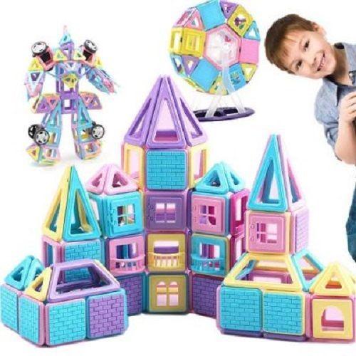 Castillo Block Magnético Educativo Buppi Toys 320 PCS Imán-0