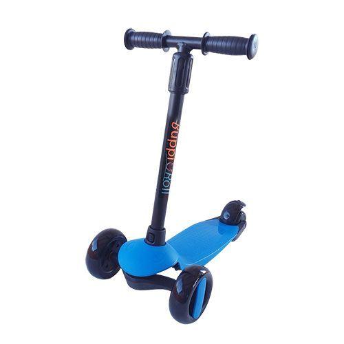 Scooter Plegable Led Buppi Toys Roll Azul-0