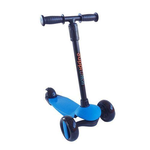 Scooter Plegable Led Buppi Toys Roll Azul-3