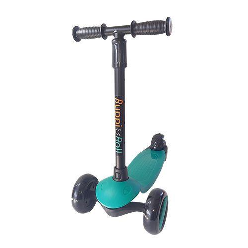 Scooter Plegable Led Buppi Toys Roll Verde Petróleo-0