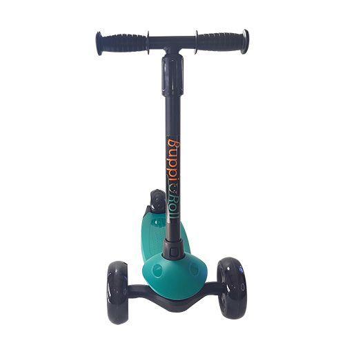 Scooter Plegable Led Buppi Toys Roll Verde Petróleo-1