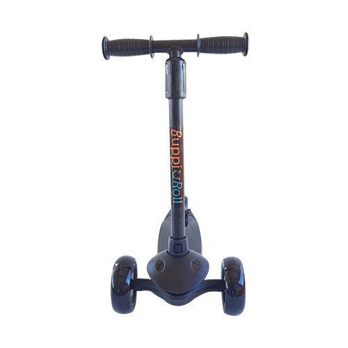 Scooter Plegable Led Buppi Toys Roll Negro-0