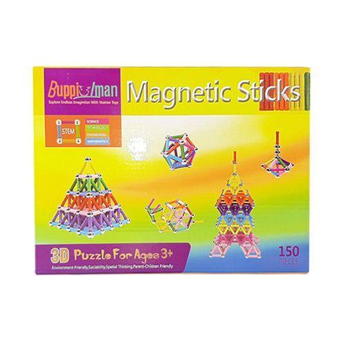 Kit Bloques Magnéticos Construcción Buppi Toys 150 PCS Imán-2