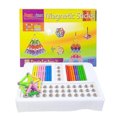 Kit Bloques Magnéticos Construcción Buppi Toys 150 PCS Imán-4