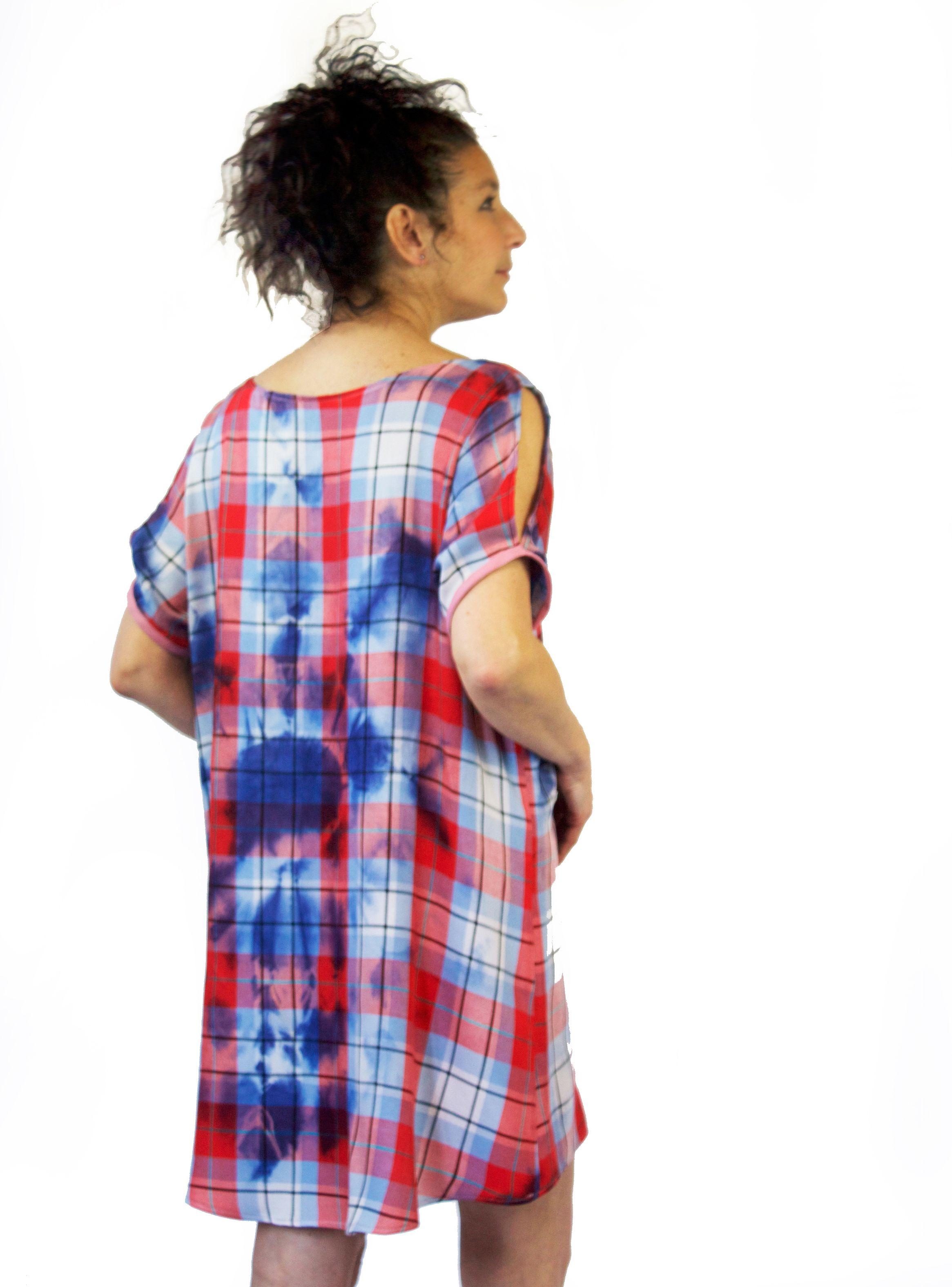VESTIDO ANKI TARTAN TIE DYE-3