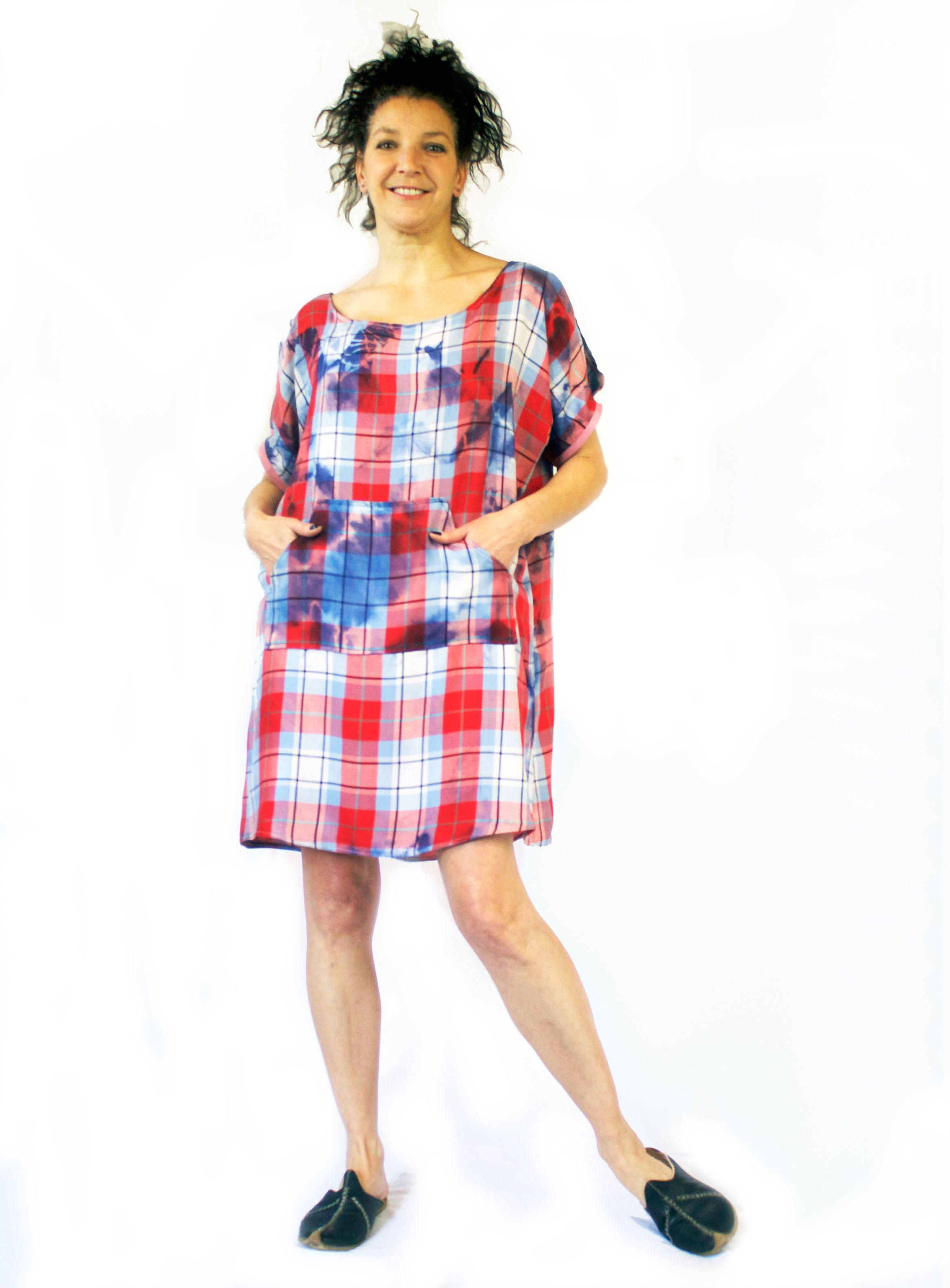 VESTIDO ANKI TARTAN TIE DYE-0