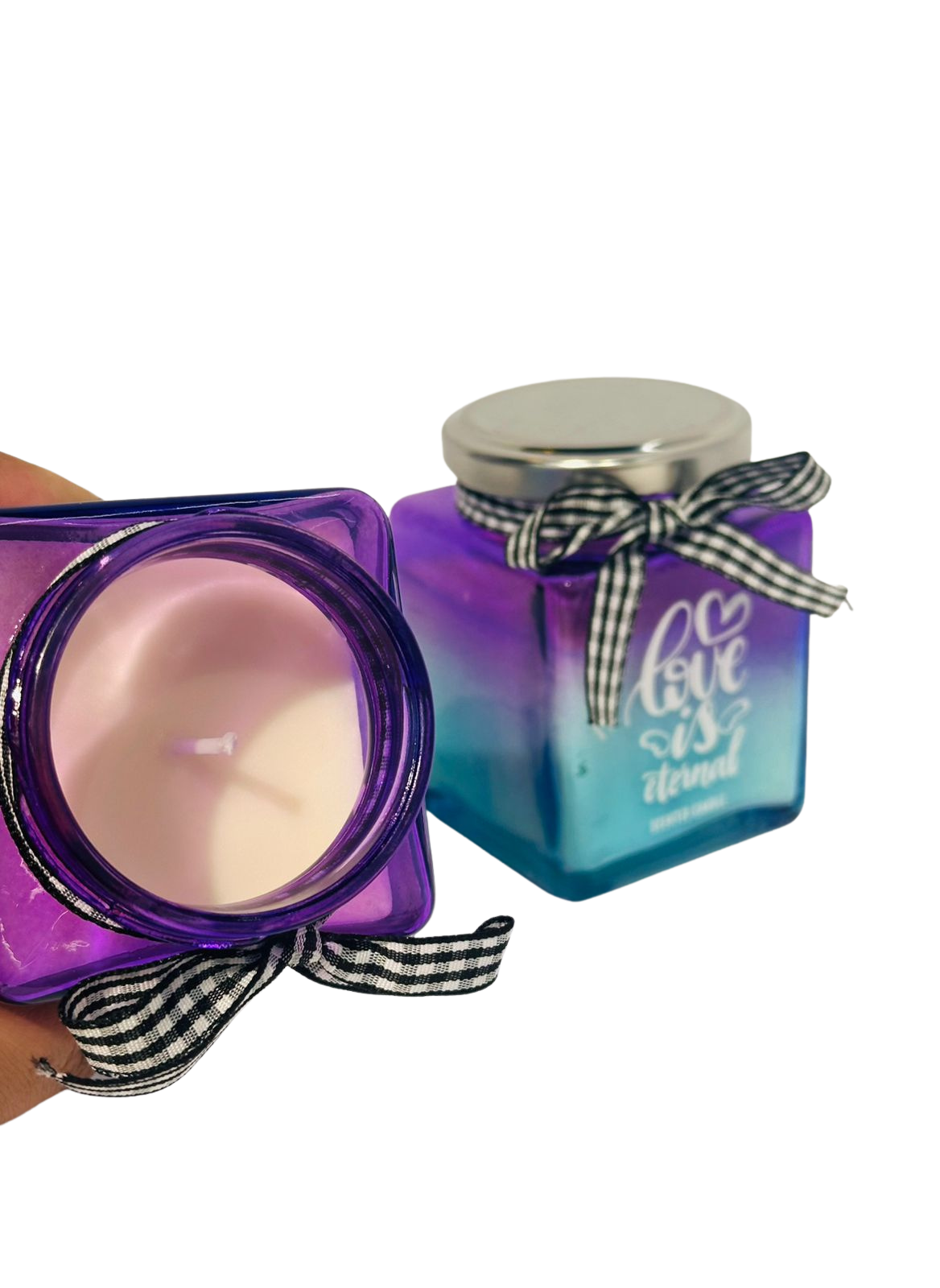 Pack 2 Velas Decorativas, Diseño Love O Life-3