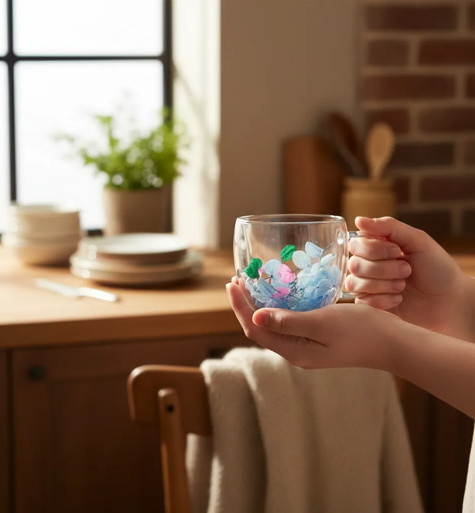 Set De 6 Vaso Doble Con Flores Secas-2