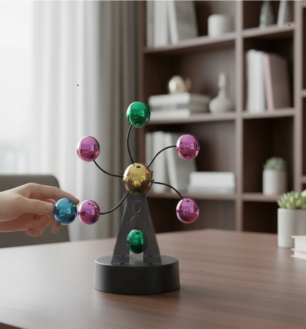 Pendulo De Newton Decorativo Modelo Adorno Decostilo-3