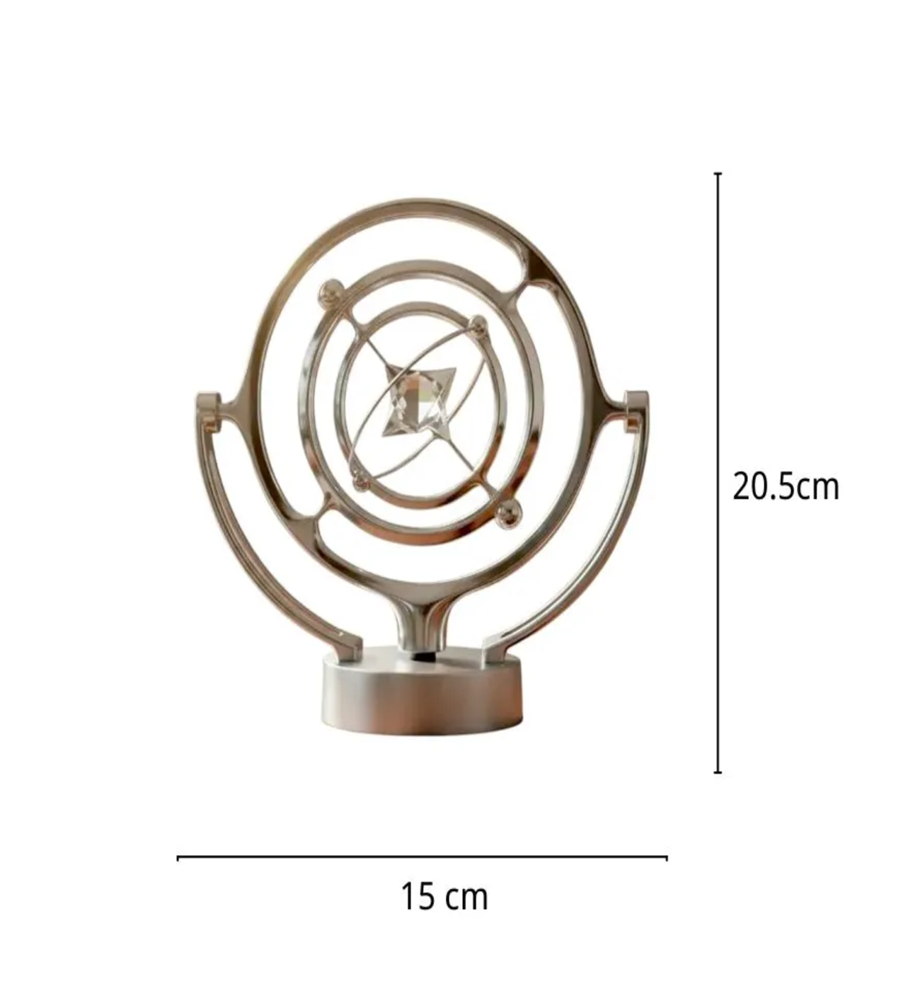 Pendulo De Newton Decorativo Modelo Adorno Plateado-3